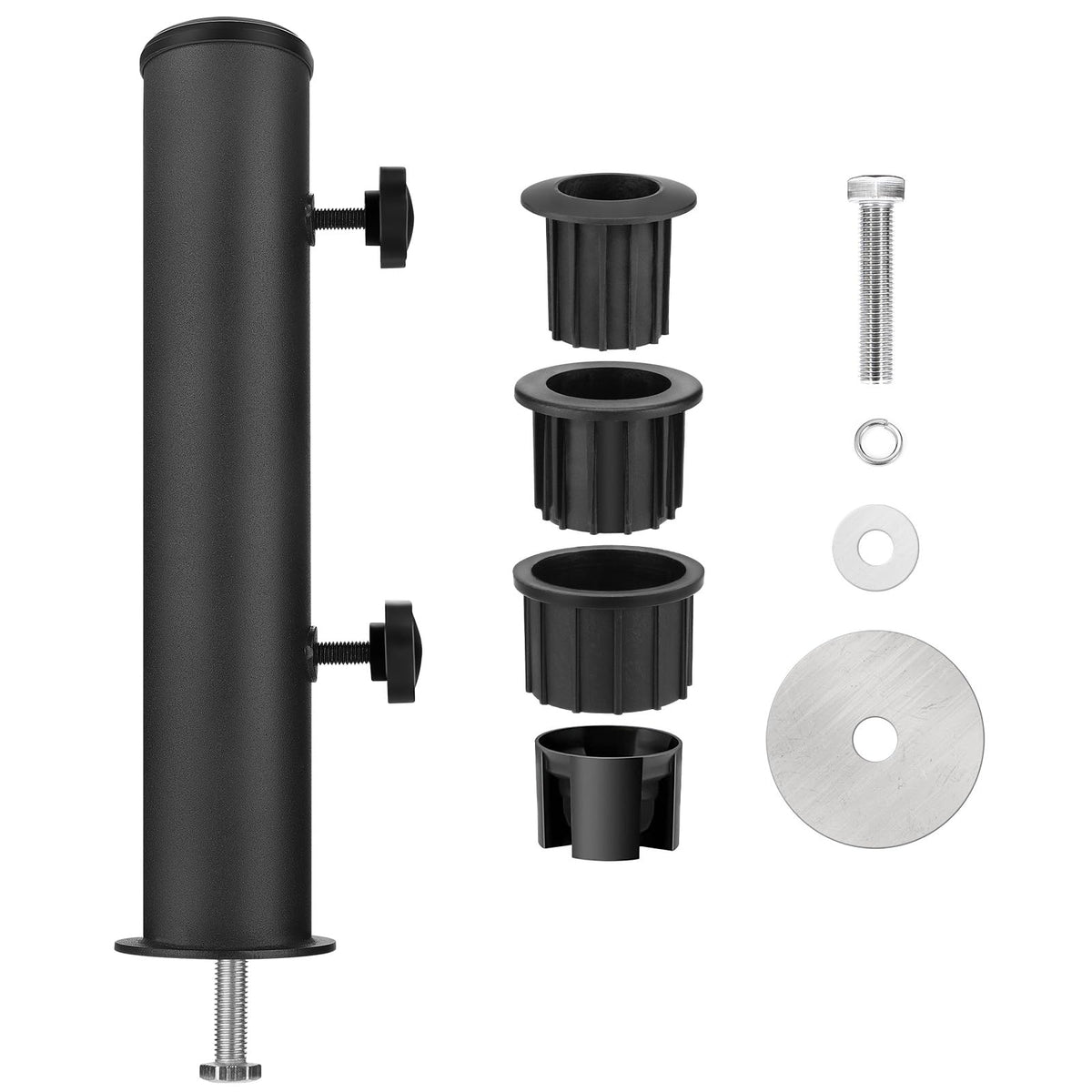 Sliimu Universal Granite Umbrella Stand Tube Outdoor,Outside Stone Umbrella Stainless Steel Tube Base,Heavy Duty Marble Flag Pol