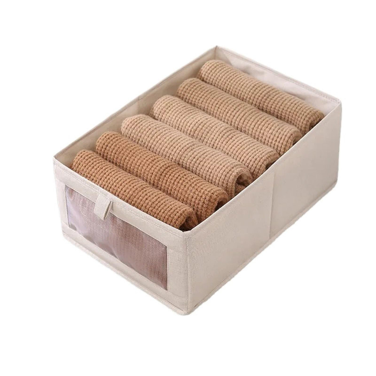 JTJIYN 4 Pcs Pants Storage Box Clothes Organizers of Cabinets Fabric Foldable Boxes for Bedroom Wardrobe Organization for Clothi