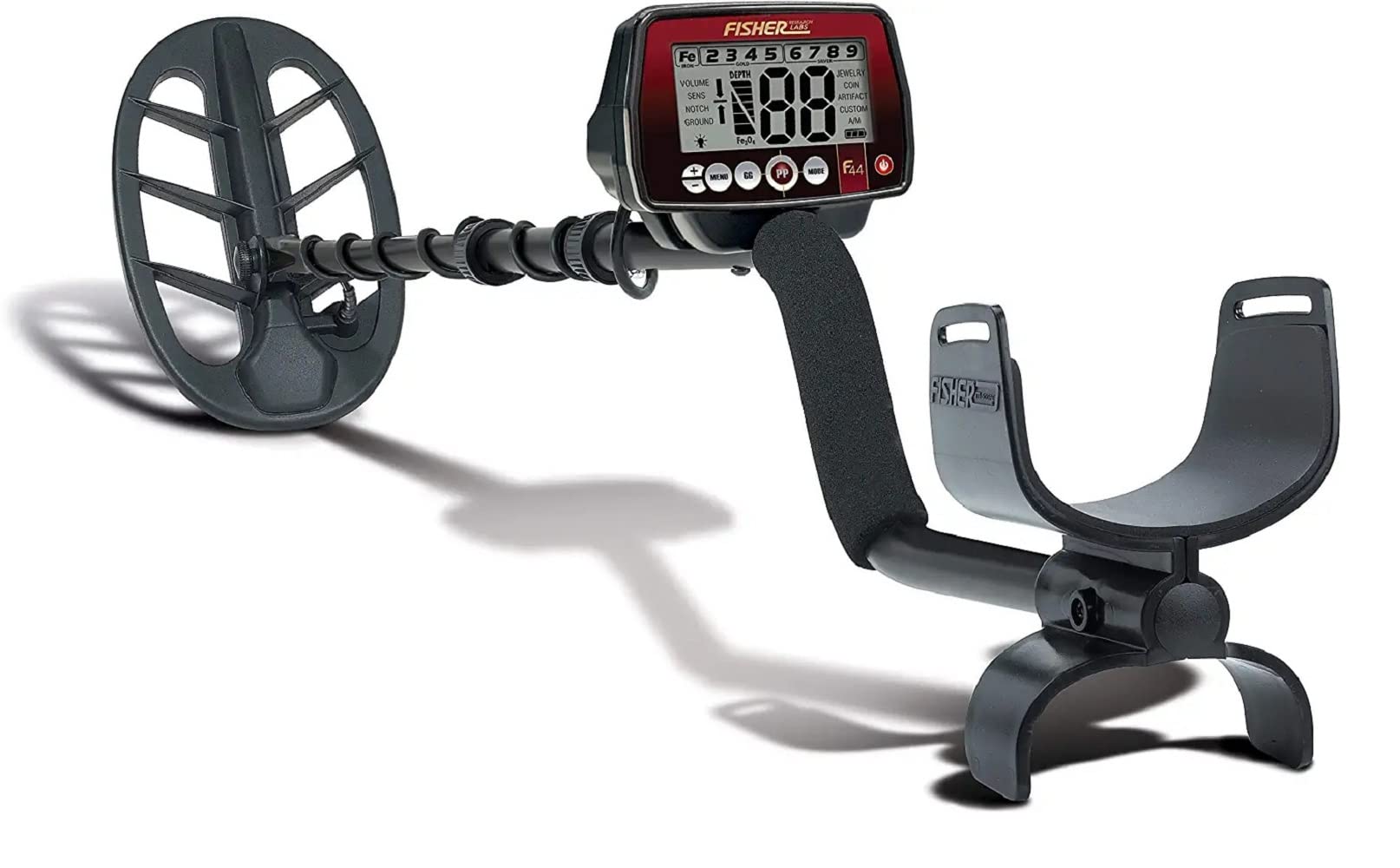 Fisher F44 Weatherproof Metal Detector With 11-Inch Dd Submersible Search Coil