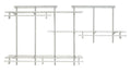 ClosetMaid ShelfTrack Wire Closet Organizer System Adjustable from 5 to 8 Ft, With Shelves, Clothes Rods, Hardware, Durable Stee