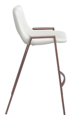 Zuo Modern Counter Chair (Set of 2) White Desi