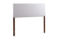 Glory Furniture Nova Faux Leather Upholstered Full Headboard in Light Gray