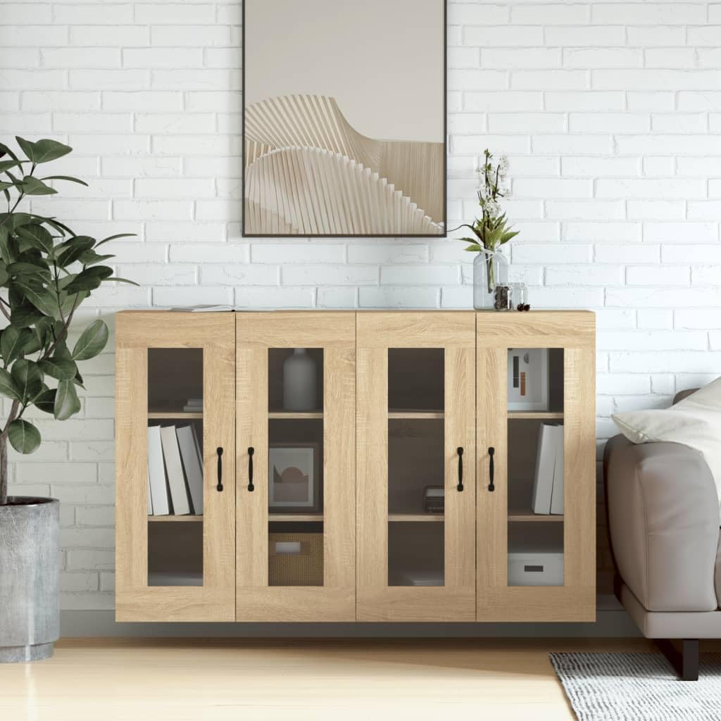 vidaXL Wall Cabinets 2 pcs Oak Sonoma Engineered Wood