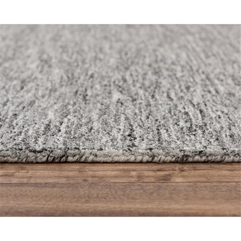 Rizzy Home Alora Decor Winston 5' X 8' Speckled Solid Gray/Charcoal/Black Area Rug