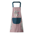 Shigoshree Kitchen Apron Set With Front Pocket, Floral Bunny Design, Waterproof, Pink, Pack Of1 (Pink (1 Pcs))