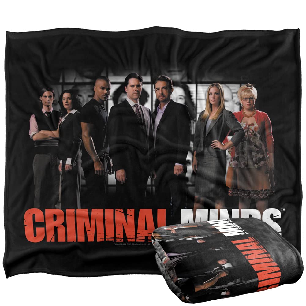 Criminal Minds The Brain Trust Officially Licensed Silky Touch Super Soft Throw Blanket 50' X 60'