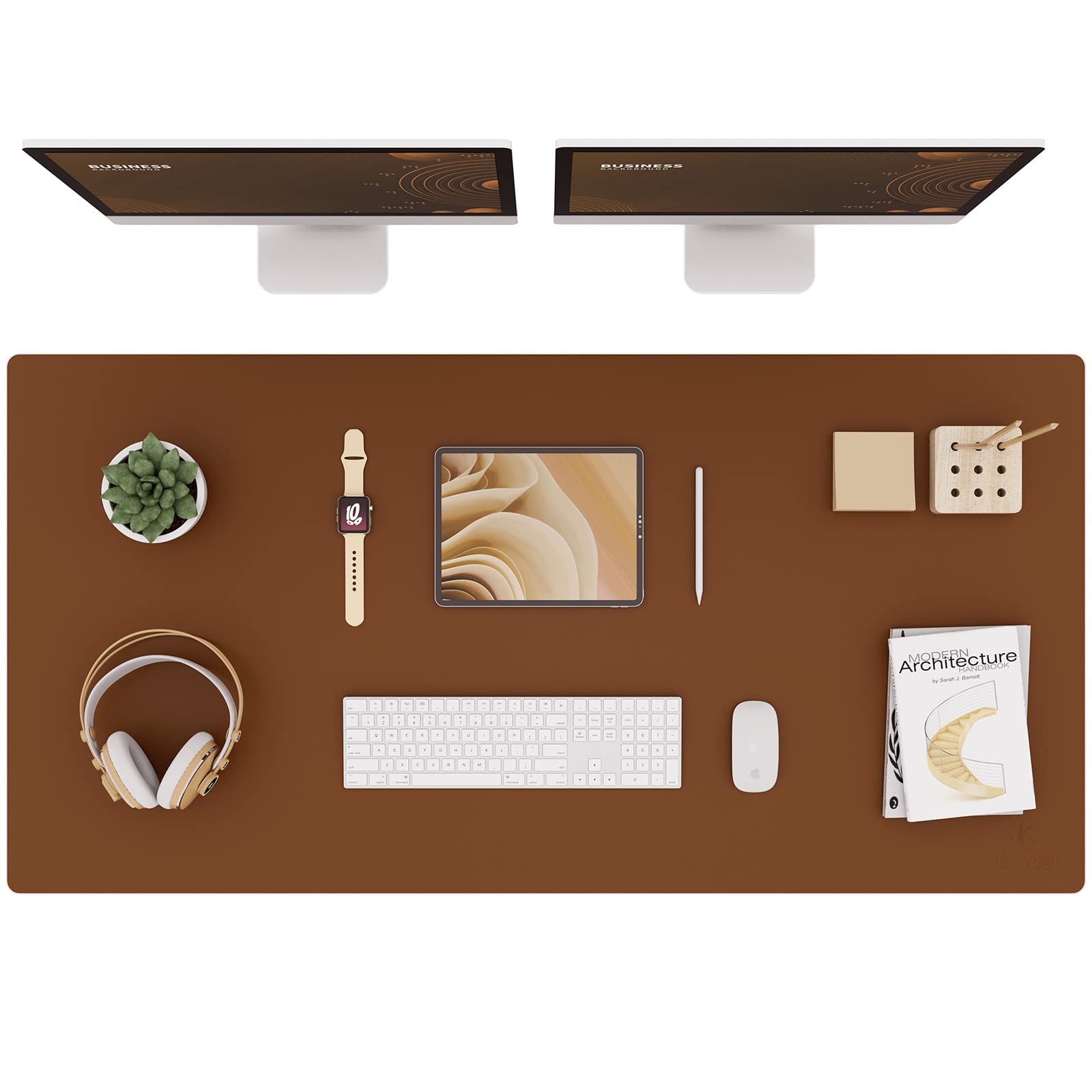 K Knodel Leather Desk Mat, Large Office Desk Pad, Computer Desk Mat, Laptop Mat For Desk, Desk Protecor Mat, Desktop Mat, Desk W