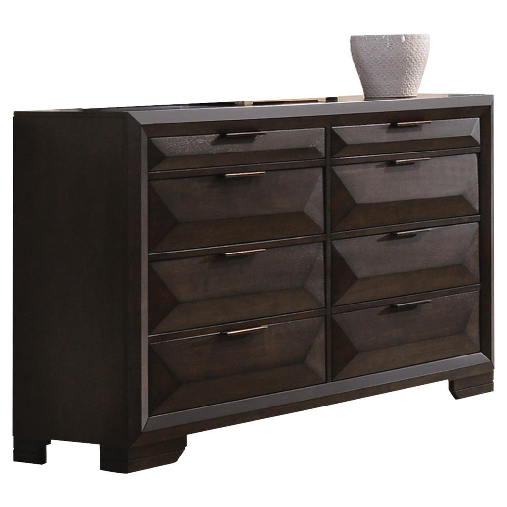 Acme Merveille Wood and Metal Bedroom Dresser in Espresso