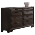 Acme Merveille Wood and Metal Bedroom Dresser in Espresso