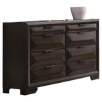Acme Merveille Wood and Metal Bedroom Dresser in Espresso