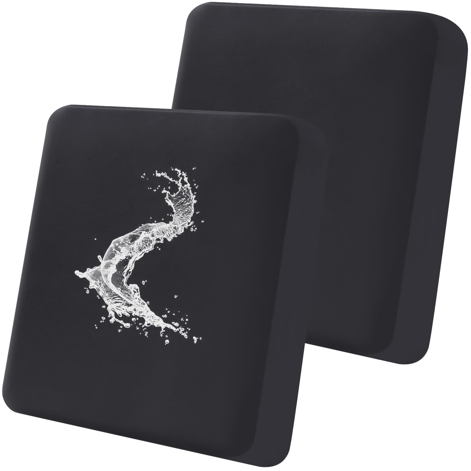 Smiry Waterproof Couch Cushion Covers, Stretch Washable Sofa Cushion Cover, Soft Sofa Slipcover Elastic Non-Slip Furniture Protector For Pets, Kid (2 Pack, Black)