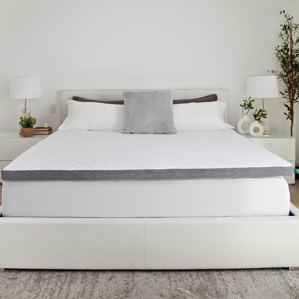 Sleepyhead Copper Infused Mattress Topper Queen, Thick, Cooling Memory Foam Mattress Topper, Washable Cover, 3' Copper Mattress