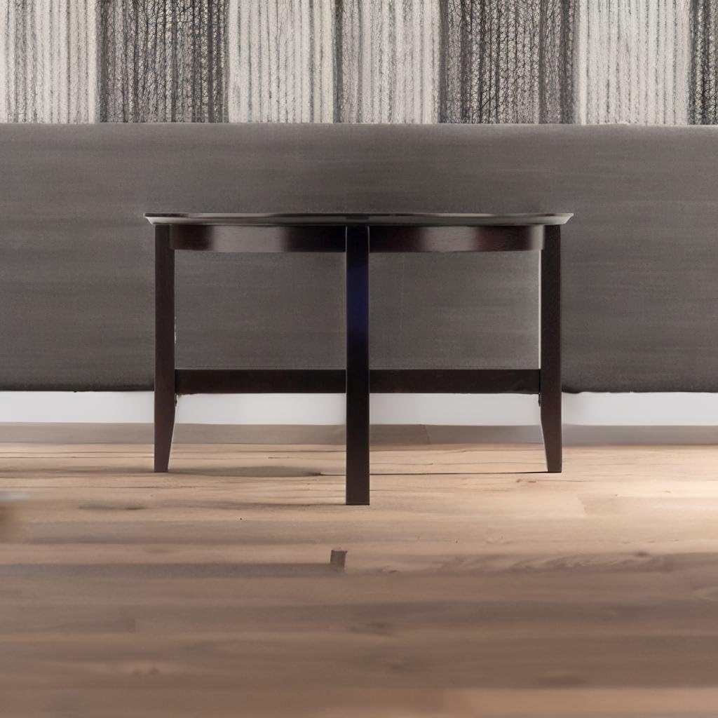Sophisticated Ergode Wood Toby Round Coffee Table - Durable Solid Wood, 30' Diameter