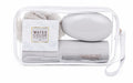 Travel Hygiene Kit with Toothbrush Case & Soap Holder, Transparent Waterproof PVC Storage Pouch, Portable Bathroom Organizer for