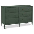 Davinci Frem 6-Drawer Dresser in Forest Green, GREENGUARD Gold Certified