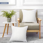 Leeden 24 X 24 Pillow Inserts (Set Of 2) - Throw Pillow Inserts With 100% Cotton Cover - 24 Inch Square Interior Sofa Pillow Ins