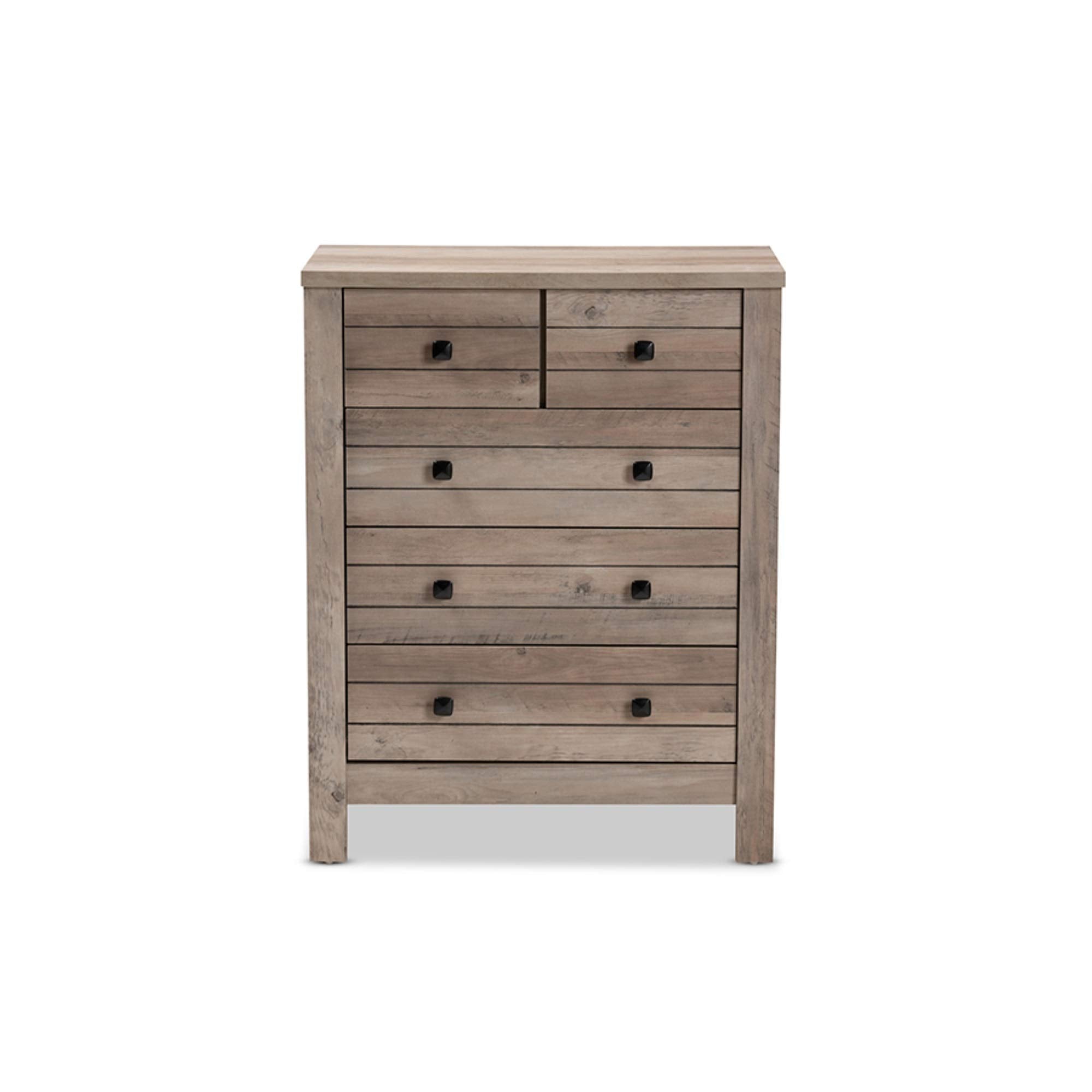Baxton Studio Derek 5-Drawer Chest - Thumbnail 2