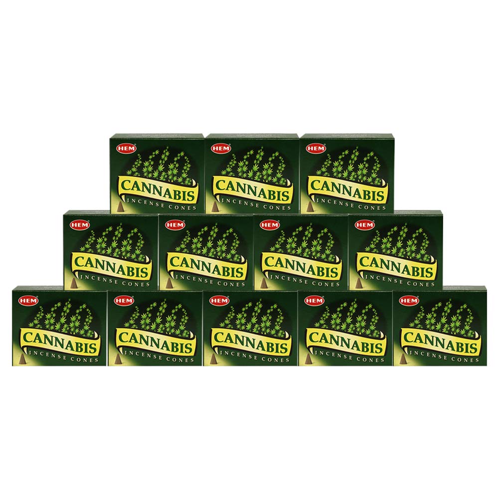 Cannabis Incense Cones And Cone Incense Burner Bundle Insence Insense Hem Incense