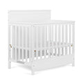 Dream On Me Harbor Full Panel 4-in-1 Convertible Mini Crib in White, Water-Based Paint Finish, JPMA Certified, 3-Position Mattre