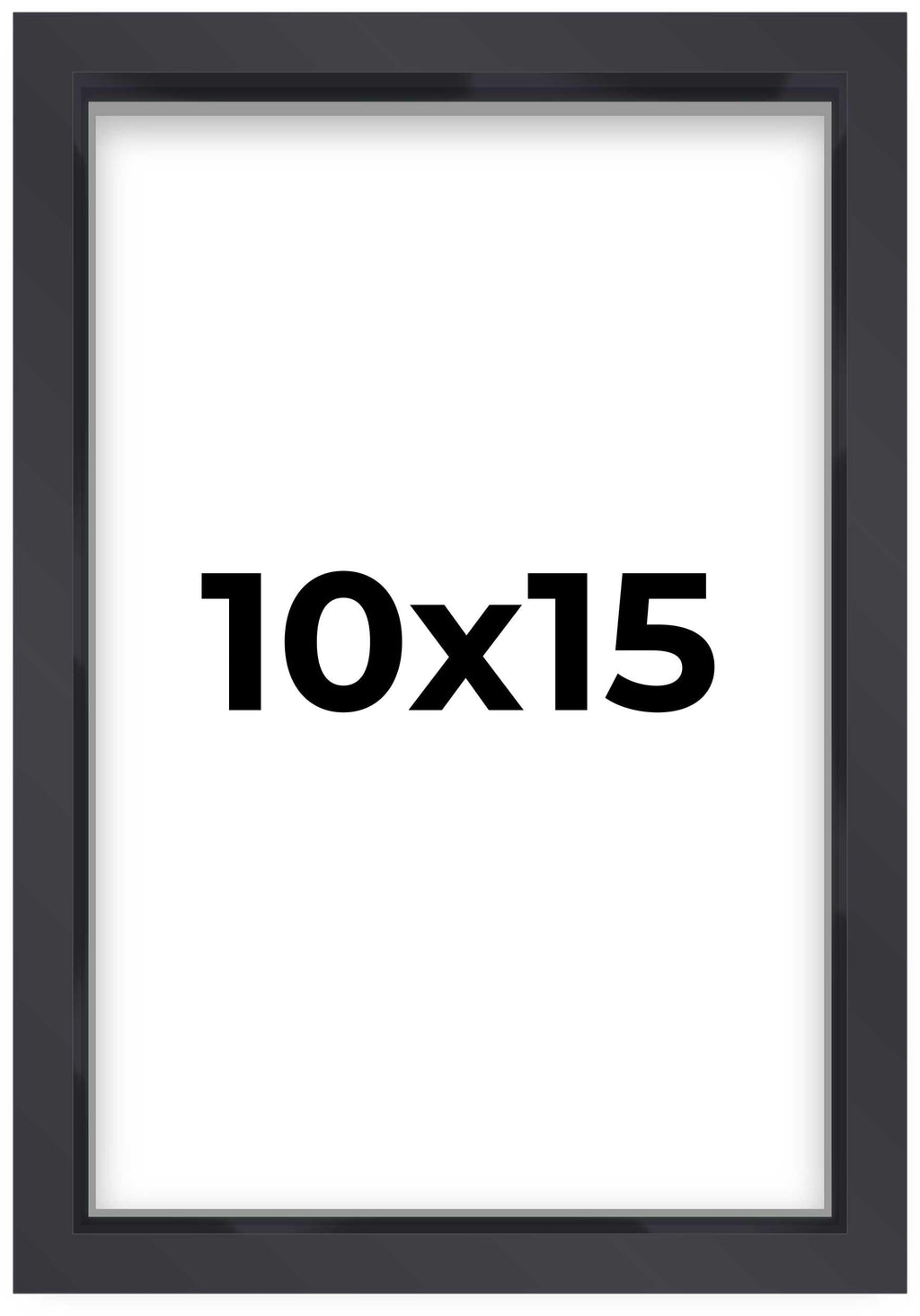 10x15 Shadow Box Frame Contemporary Black | 1'' Depth of Usable Space| Interior Size 10x15 or 15x10 Inches| UV Resistant Acrylic