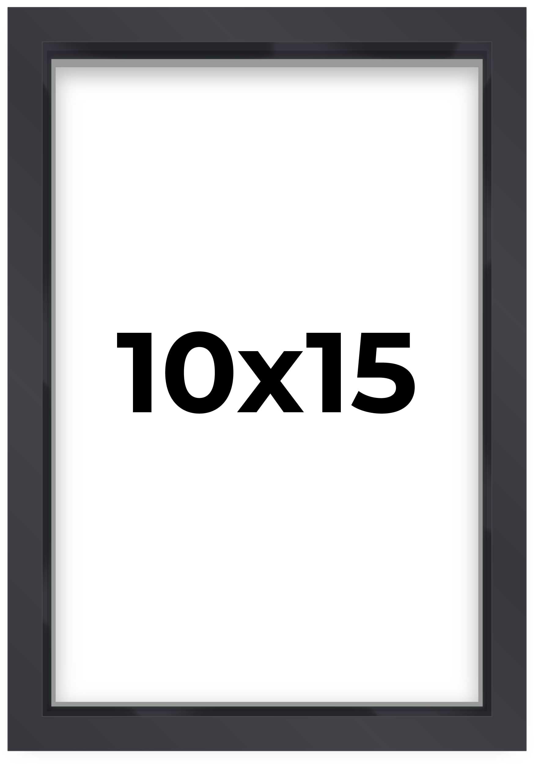 10x15 Shadow Box Frame Contemporary Black | 1'' Depth of Usable Space| Interior Size 10x15 or 15x10 Inches| UV Resistant Acrylic