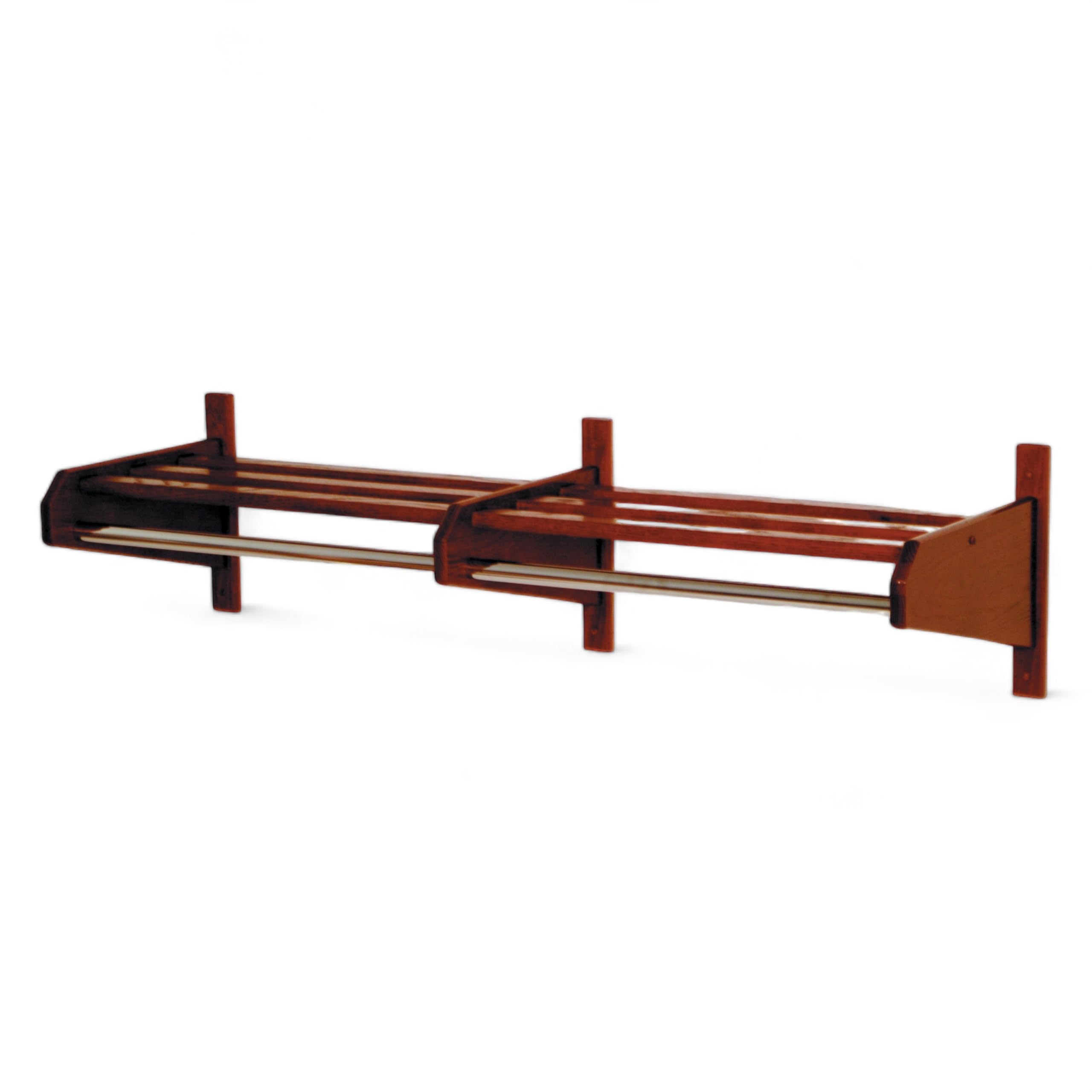 Wooden Mallet 74-Inch Coat And Hat Rack, Mahogany