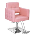 OmySalon Hair Salon Chair Hydraulic Barber Chair for Home Barbershop Pink, Braiding Chair for Hair Stylist Heavy Duty, Styling H