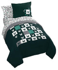 Jay Franco Minecraft Creeper Full Comforter Set - 7 Piece Gamer Bedding Includes Sheet Set & Pillow Covers - Super Soft Checkere