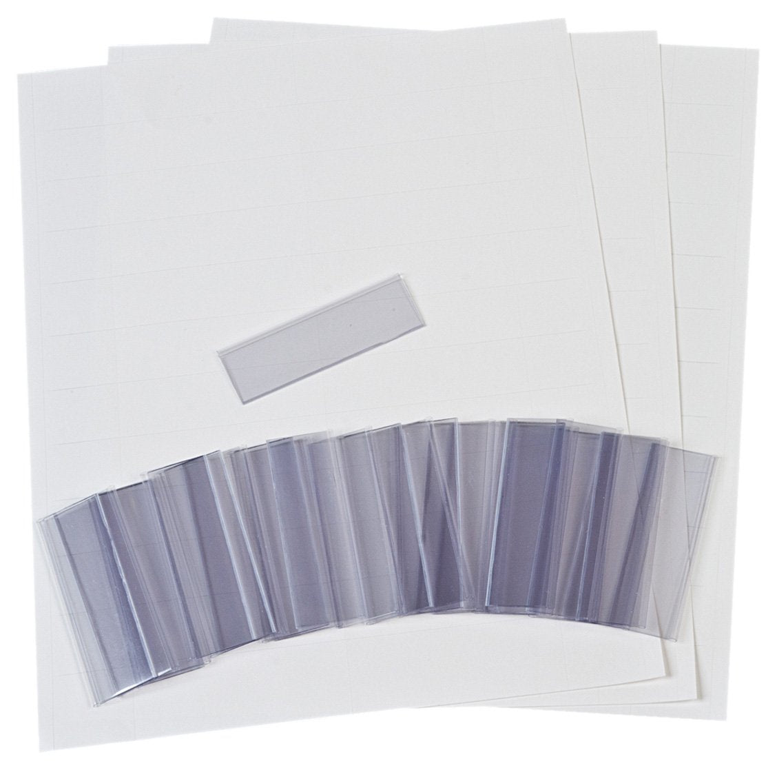 Akro-Mils 29301 Clear Protective Plastic Label Holder And Labels For 30210, 30220 And 30224 Akrobins And All Shelfmax Shelf Bins