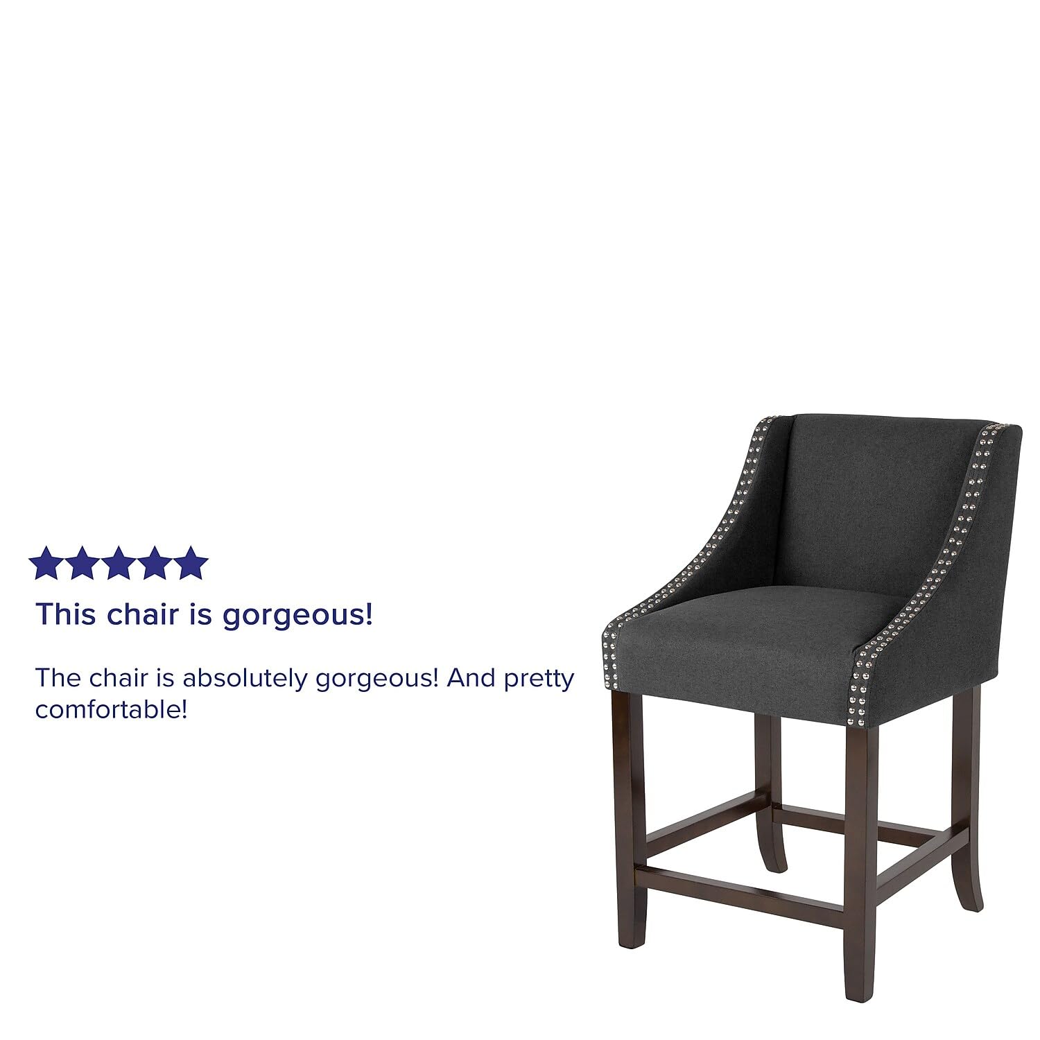 Flash Furniture Contemporary Red Vinyl Adjustable Height Barstool With Solid Wave Seat And Chrome Base