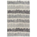 Alora Decor Rivera 5' X 8' Stripe Gray/Ivory/Charcoal Hand-Tufted Area Rug