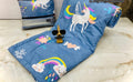 Yetli Glace Cotton Singel Bed Comforter Print And Kids Ac Room/Blanket, Size 60 X 90 Pack Of 1 Pcs  (Uc Grey Multi)