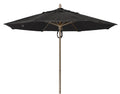 FiberBuilt Umbrellas 9MPPCB-8601 Market Umbrella, 9' Diameter Marine Grade Canopy, Black