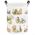 Winnie Baby Laundry Basket Foldable Small Hamper with Canvas PE Coating