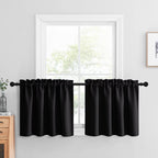 NICETOWN Thermal Insulated Blackout Window Valances for Nursery - Energy Efficient Home Decor Rod Pocket Curtain Panels for Bedr