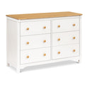 DaVinci Shea 6-Drawer Dresser in Warm White and Honey, GREENGUARD Gold Certified