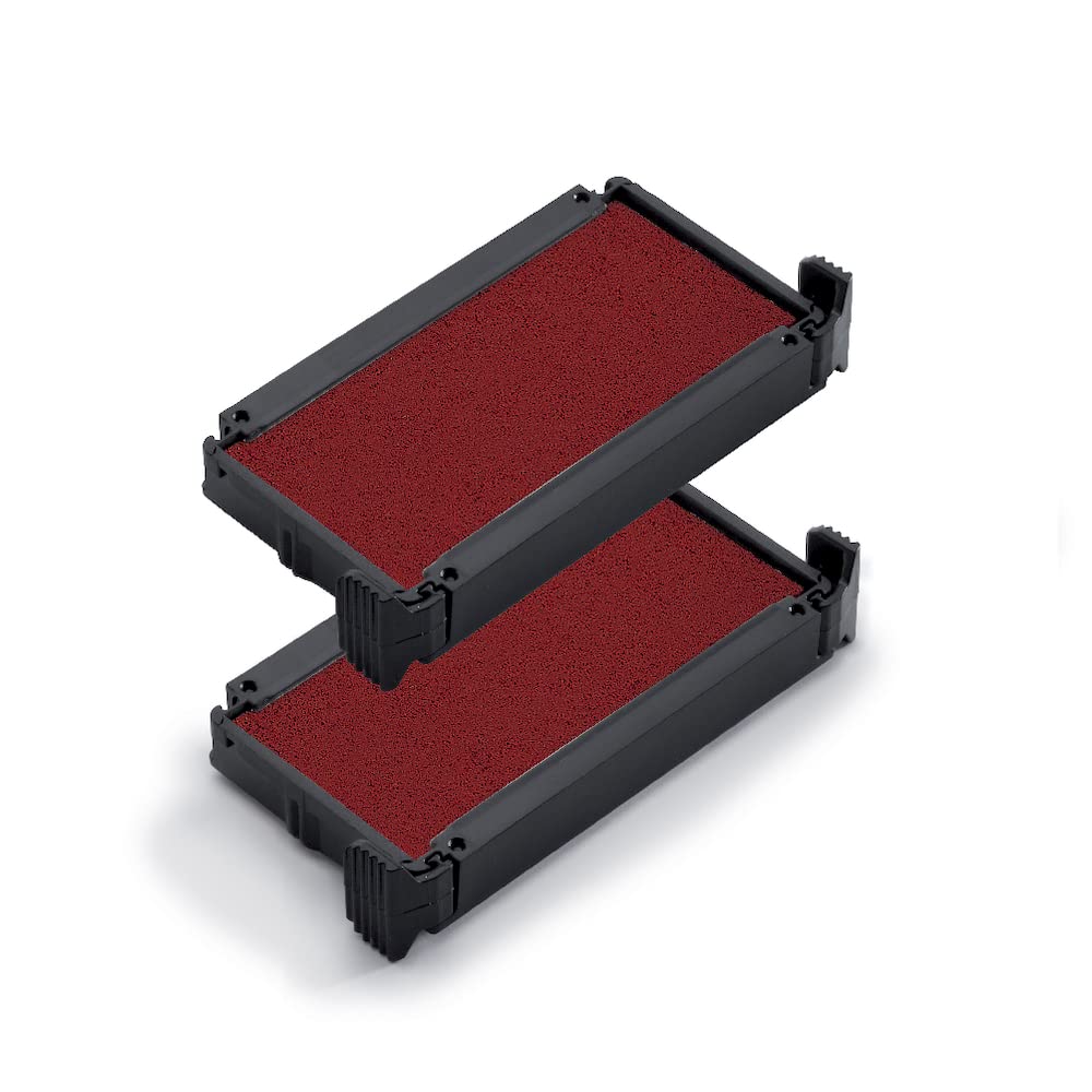 Trodat Replacement Ink Pads 6/4911 - Pack Of 2 - Red Ink - For Printy 4911, 4911 Typo, 4951, 4822, 4800, 4820 And 4846