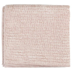 Kosas Home Dimitry 108" Velvet and Solid Cotton Sateen King Quilt in Bliss Pink