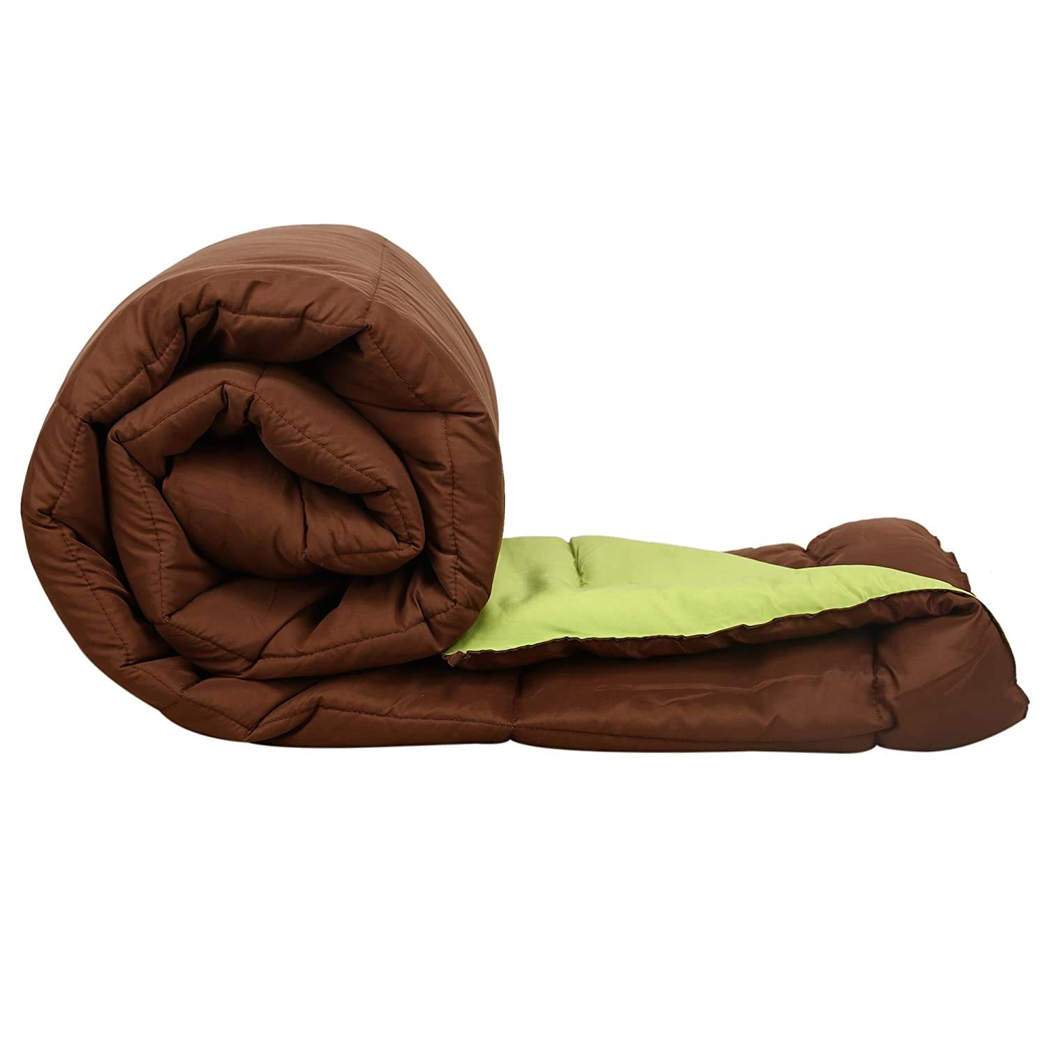 Svt Microfiber 200Tc Comforter (Double_Coffee & Green)