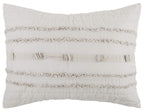 Rizzy Home | BQ4581 | Polyester Quilt | 106"x92" Brown/Neutral/Gray Stripe
