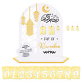 Zoyomax Ramadan Decorations for Home - Acrylic Ramadan DIY Countdown Calendar Gift for Kids, Eid Countdown Ramadan Advent Calend