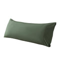 Whatsbedding Body Pillow Cover Cotton Fabric, Long Pillow Case Breathable & Skin-Friendly, Envelope Closure - Olive Green (21X54