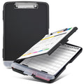 Sunnyclip Clipboard With Storage, Real Hinge Heavy Duty 8.5X11 Clipboards - With Pen Holder, Plastic Nursing Letter Size Storage