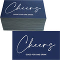 RXBC2011 450 Free Drink Tickets Drink Tokens for Party Wedding Halloween Work Event Party Bar, Dark Navy Blue
