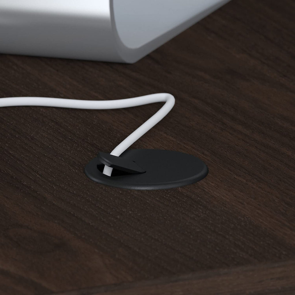 Bush Business Furniture Studio C 72W x 30D L Shaped Desk with 42W Return in Black Walnut
