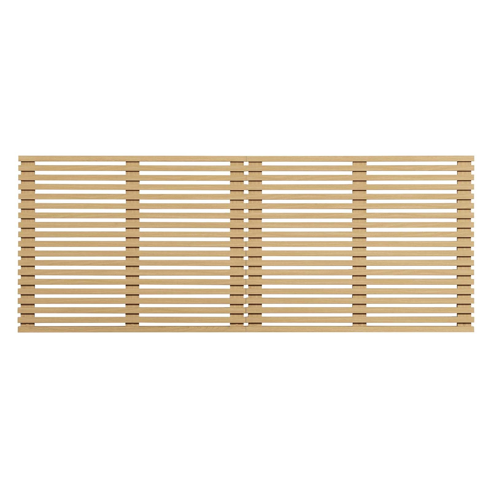 Modway Render Mid-Century Modern Wall-Mount Headboard in Oak, King (U.S. Standard)