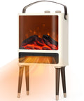 Fireplace Heater, Fireplace Space Heater for Indoor Use, Space Heater with Realistic 3D LED Flame, 2 Modes, Overheating & Tip-Ov