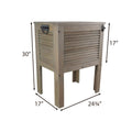 Raised Wooden Patio Cooler