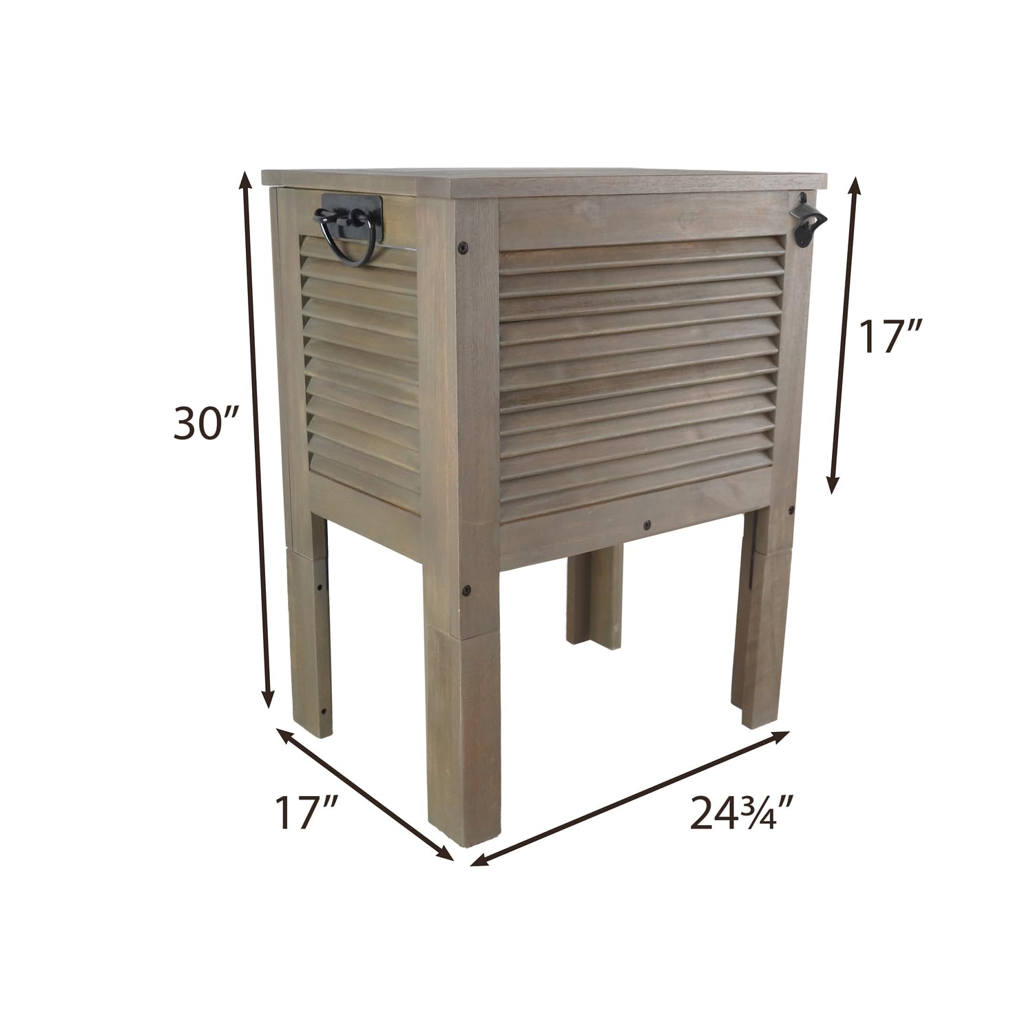 Raised Wooden Patio Cooler