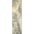 Alora Decor Euphoria 2'6" X 10' Floral Distress Beige/Gray/Rust/Blue Hybrid Rug
